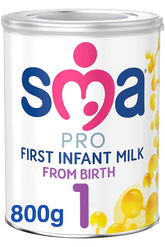 SMA PRO First Infant Baby Milk Powder Formula - From Birth | 800g (Pack of 1)